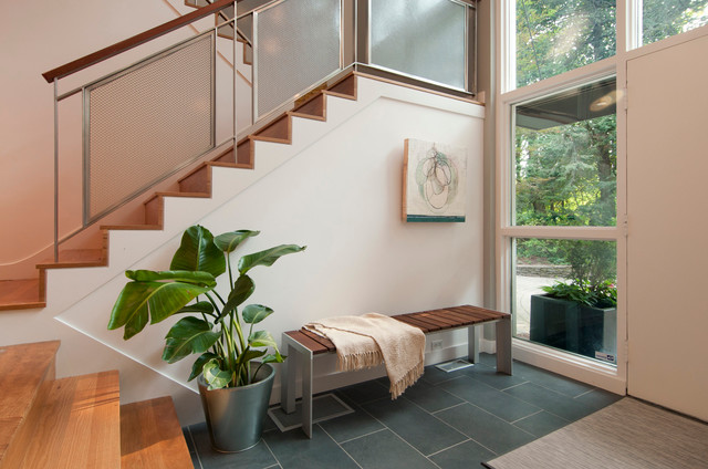 Mid Century remodel midcentury-staircase