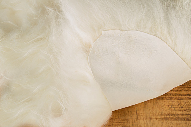 Super Soft Extra Long Wool Single Icelandic Sheepskin Rug Cream White US 