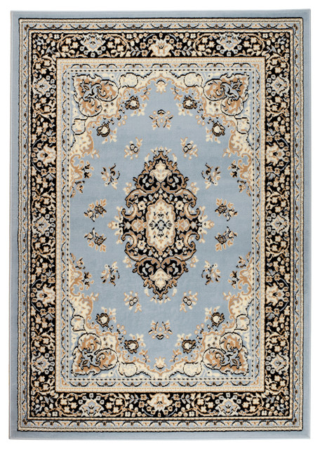 Belgique Collection Blue Oriental Area Rug Victorian Belgique Collection Blue Oriental Area Rug 1 X11 X2
