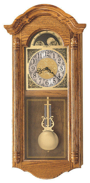 Howard Miller Oak Dual Chime Pendulum Wall Clock Fenton Howard Miller Oak Dual Chime Pendulum Wall Clock Fenton