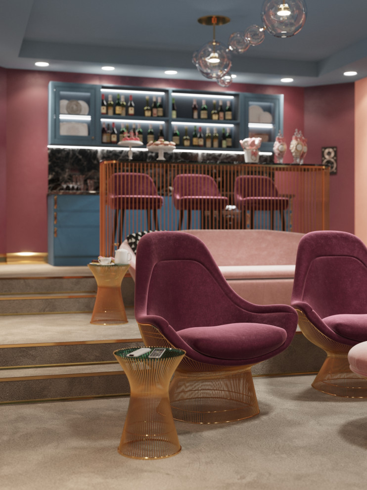 Визуализация домашнего кинотеатра "Модерн"