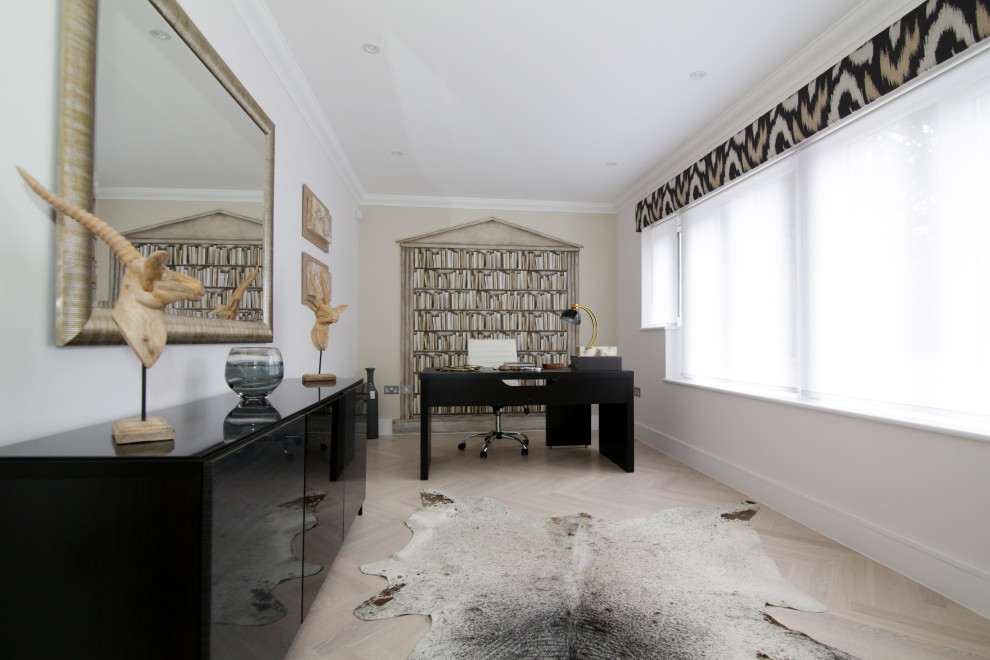 Inspiration for a home office remodel in Surrey
