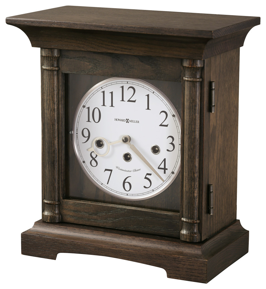 Howard Miller Pike Chiming Keywound Mantel Clock Traditional Desk