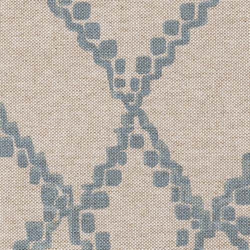 Reversible Duvet Cover Medina Swedish Diamond Geometric Cotton, Blue, King