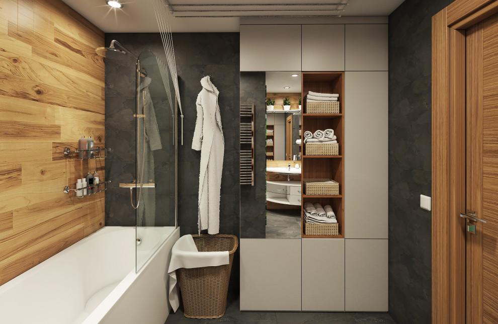 Проект интерьера ванной комнаты