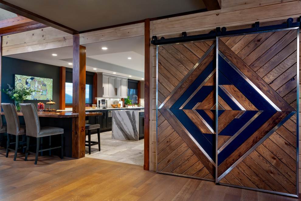 Log home modern kitchen Modern Kitchen Philadelphia by