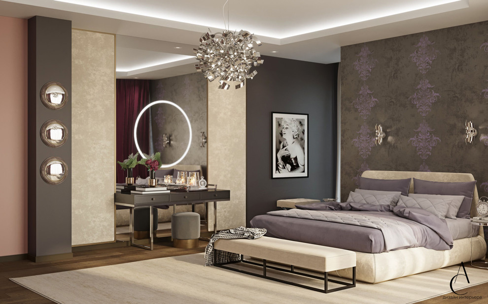 СПАЛЬНАЯ В ЧАСТНОМ ДОМЕ КОТТЕДЖНОГО ПОСЕЛКА НОВАЯ РАССОХА