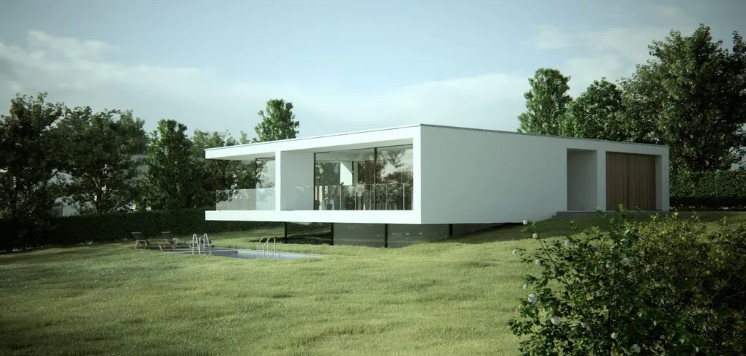 Example of a beach style exterior home design in Kent