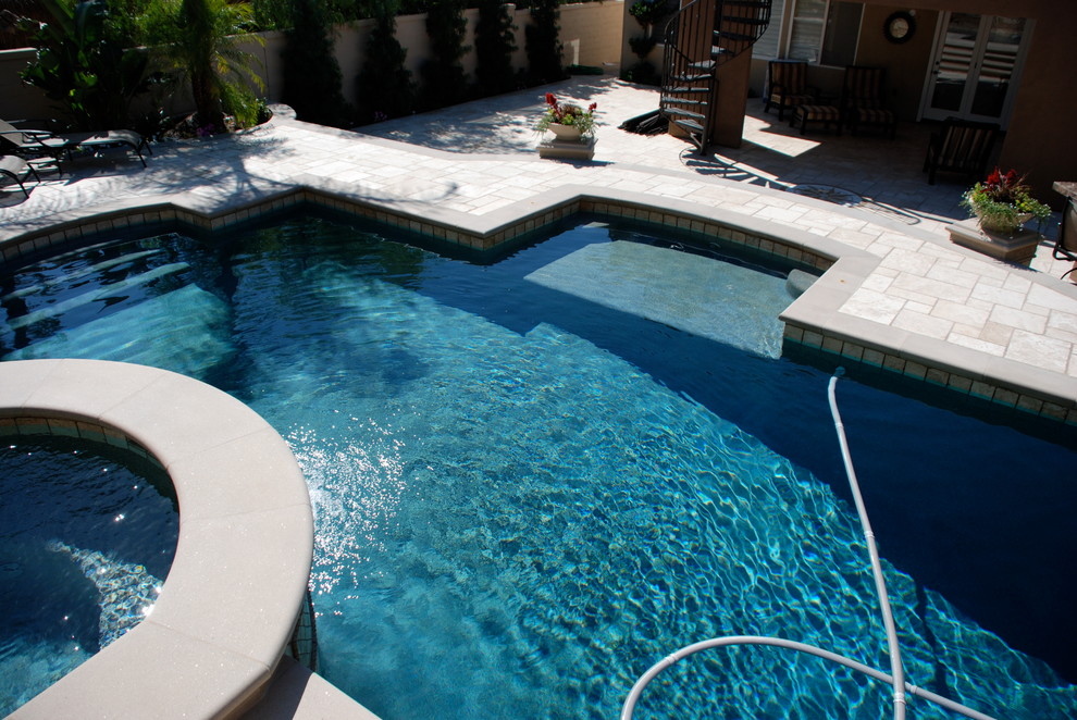 Inspiration for a mediterranean pool in Los Angeles.