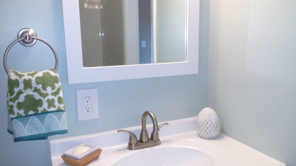 Transitional home design photo in Miami