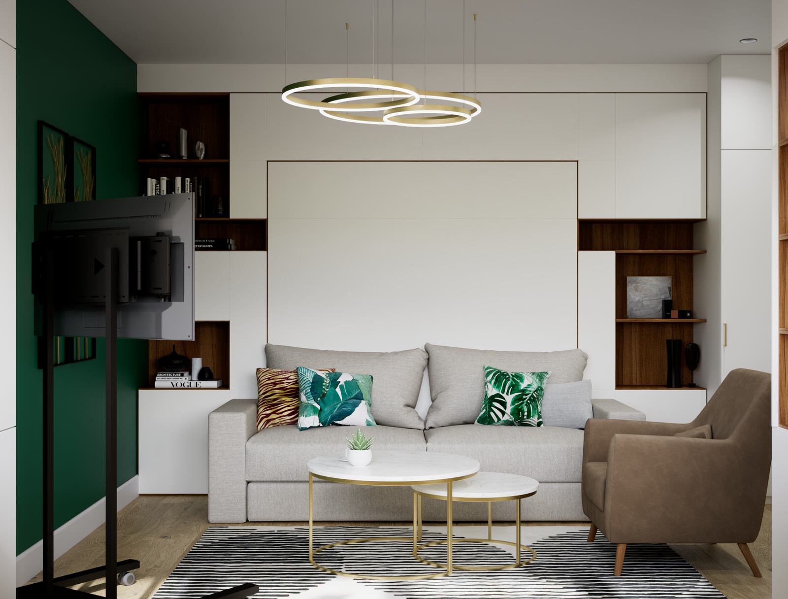 Современный жилой интерьер