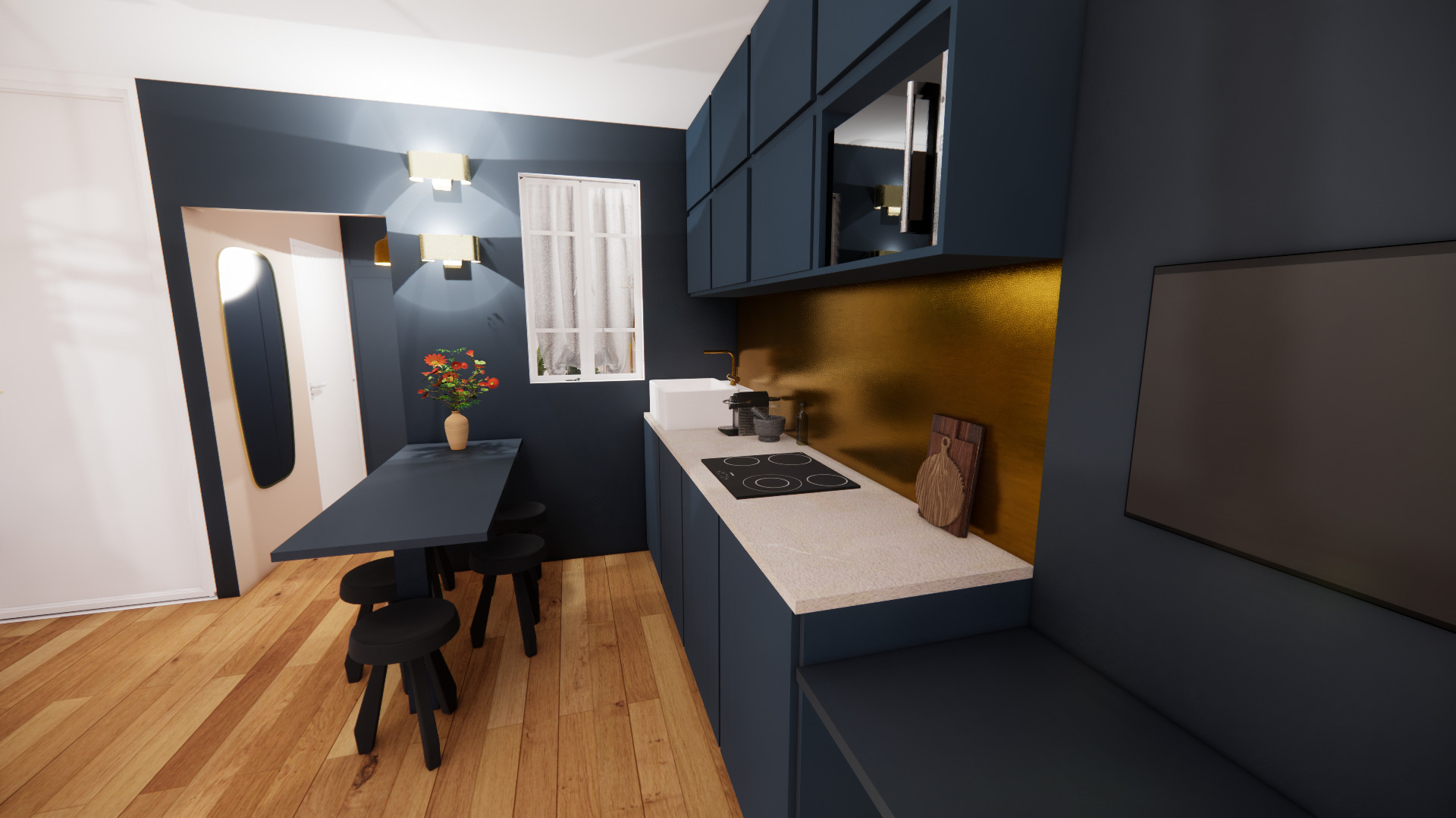 Rénovation totale d'un studio de 29m²