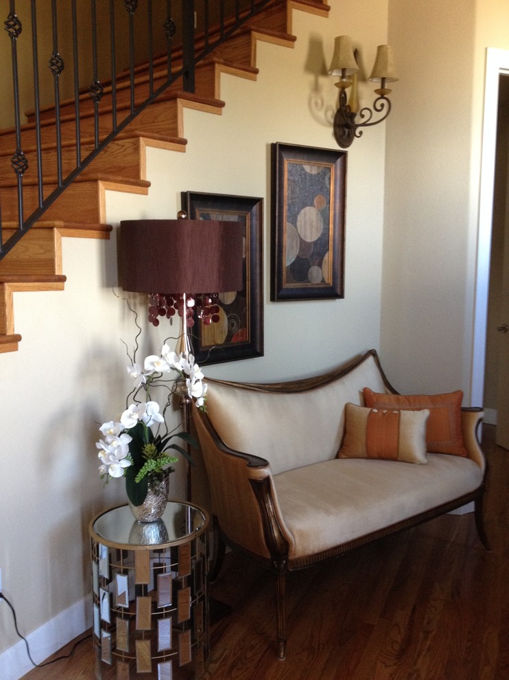 Transitional home design photo in Denver