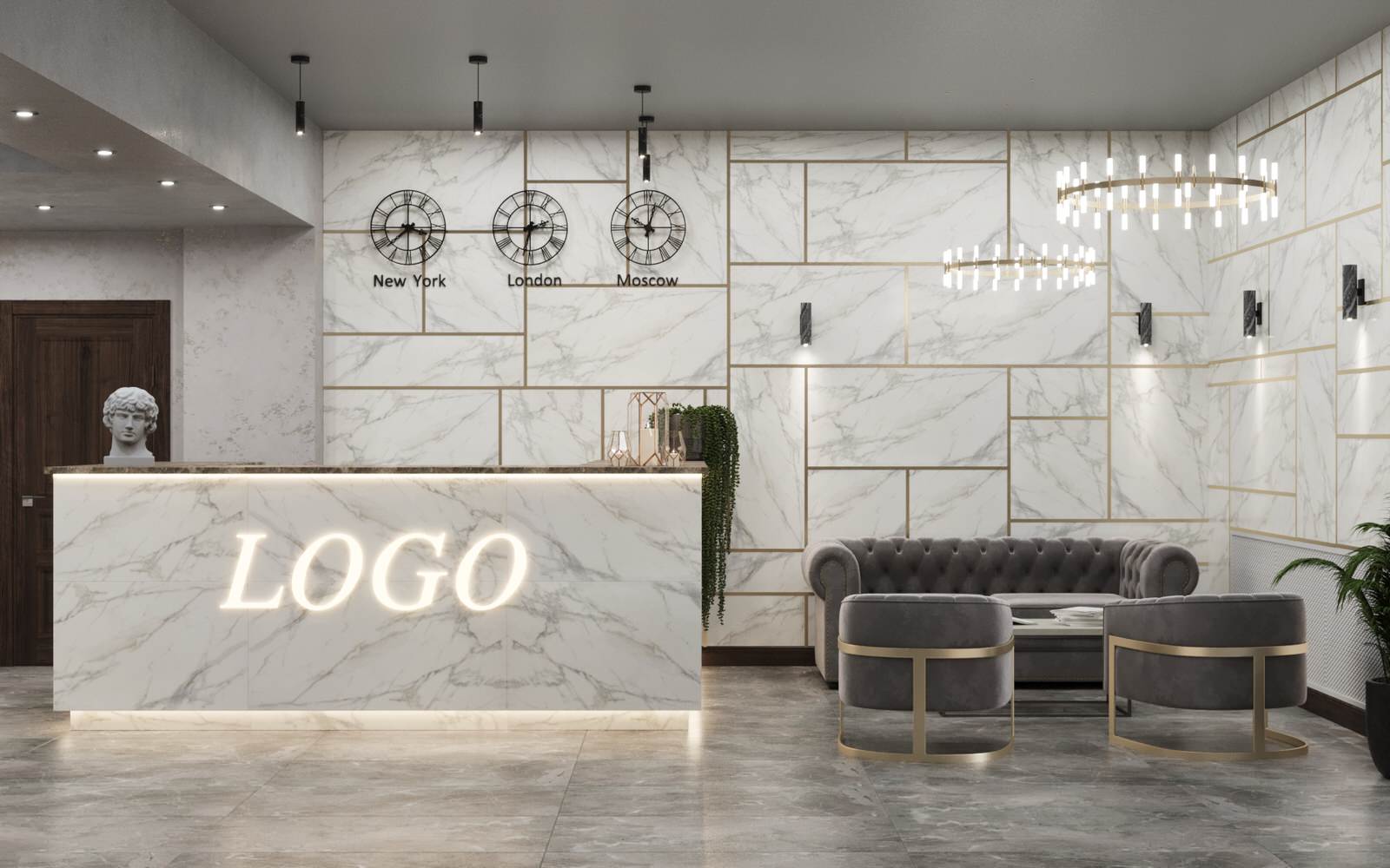 Холл гостиничного комплекса