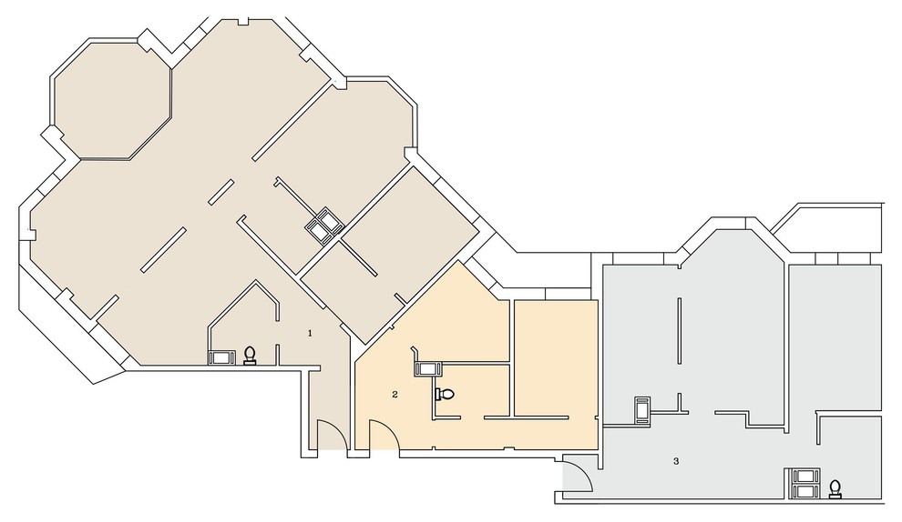 Объединение трех квартир