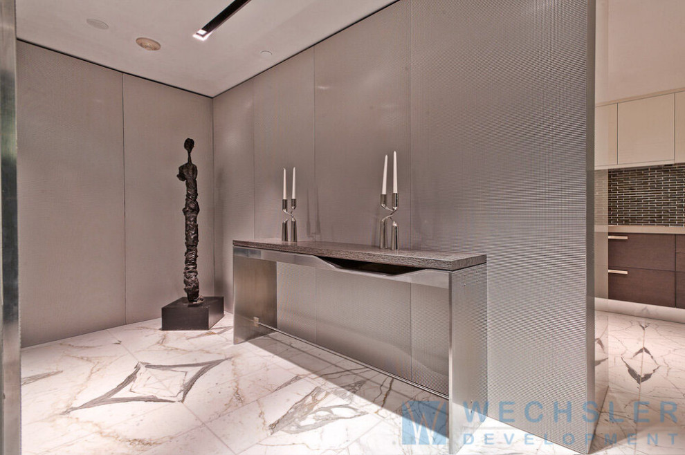 Inspiration for a modern entryway remodel in Miami