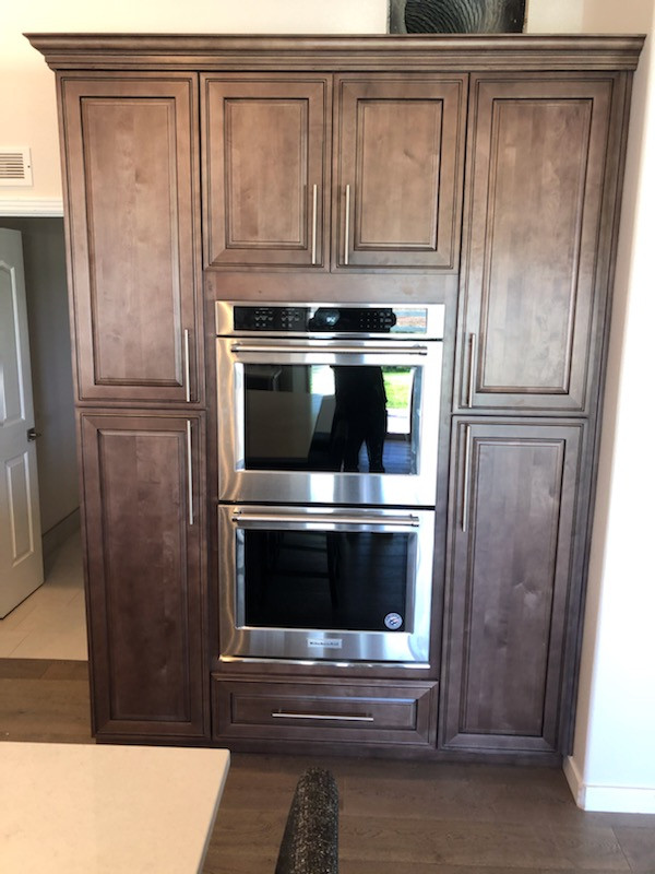 Example of a transitional kitchen design in Boise
