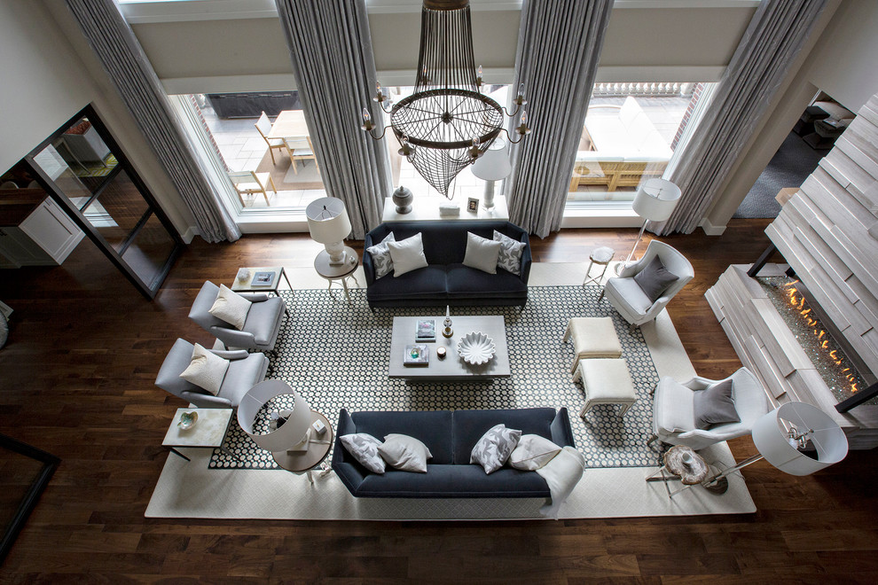 Glen Oaks Transitional Remodel - Transitional - Living Room - Other ...