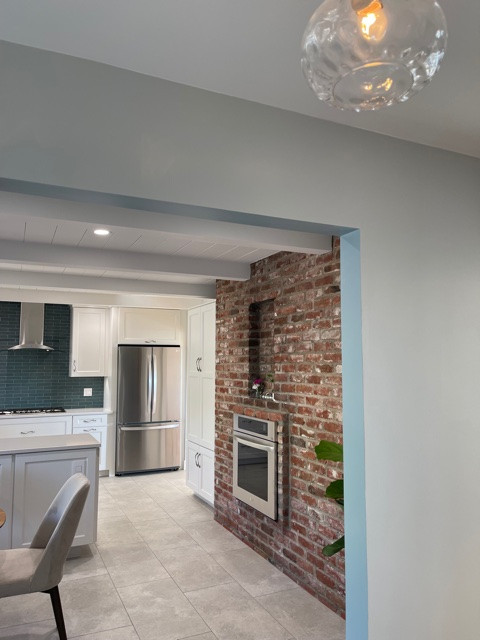 El Cerrito Hills Bright and Brick Kitchen