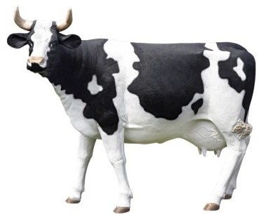Design Toscano The Grand-Scale Wildlife Animal Collection - Holstein Cow Statue