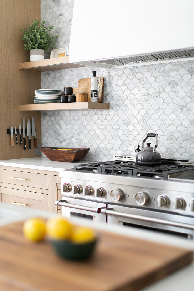 Example of a transitional home design design in Chicago