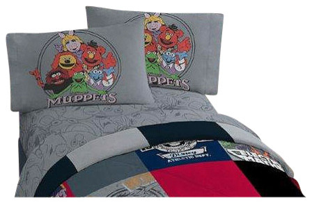 Disney Muppets Vintage Silhouettes 3 Pieces Twin Bed Sheet Set