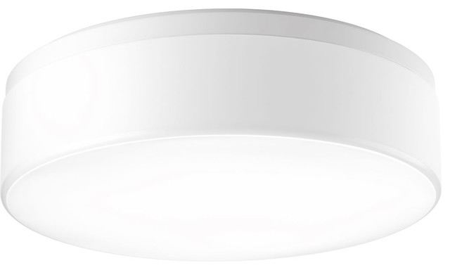 Maier White LED Three-Light Flush Mount