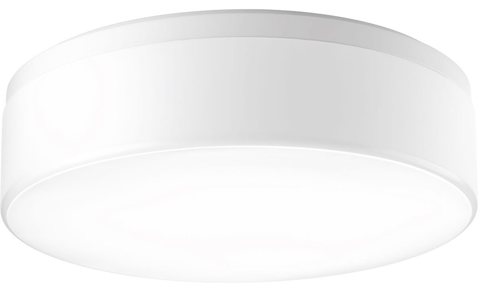 Maier White LED Three-Light Flush Mount