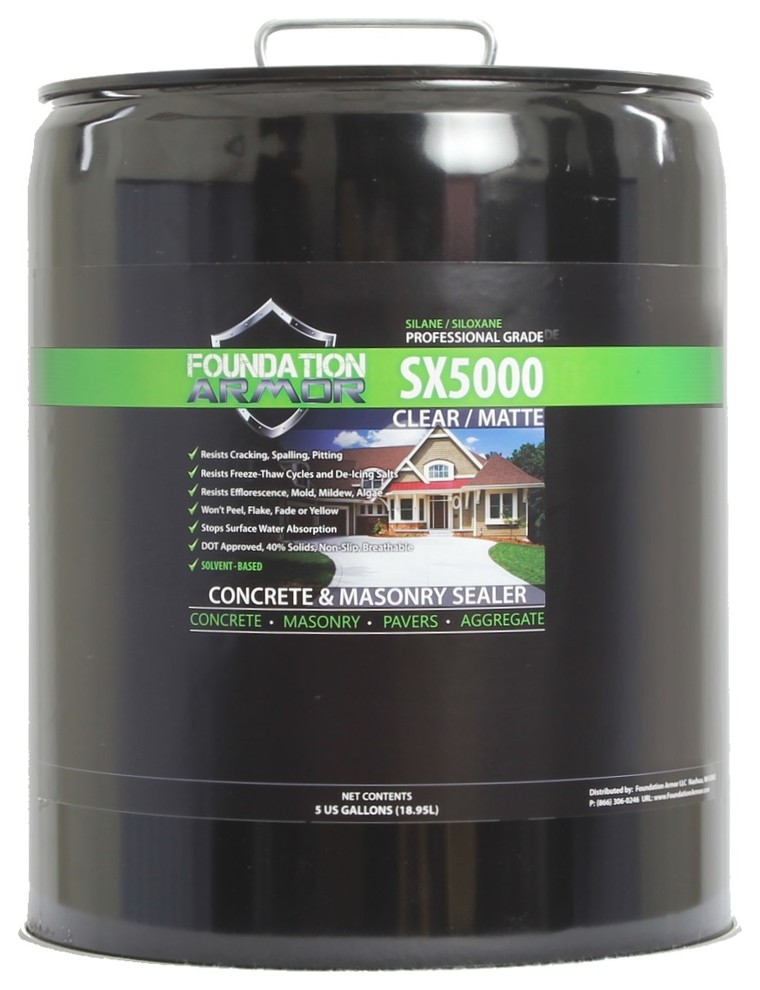 SX5000 DOT Silane Siloxane Concrete, Brick, Masonry Water Repellent