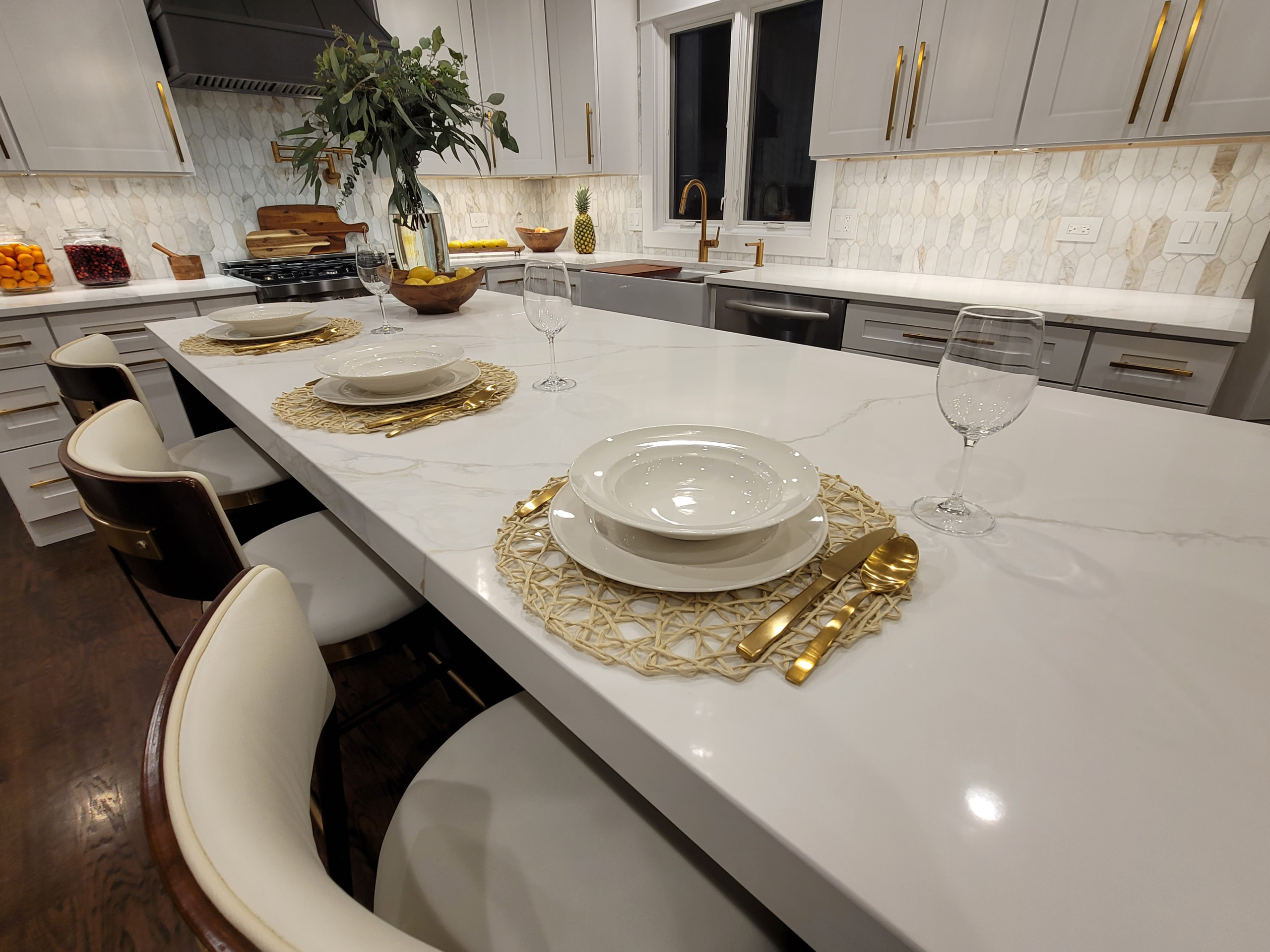 Custom Kitchen with Built-ins and Butler's Pantry
