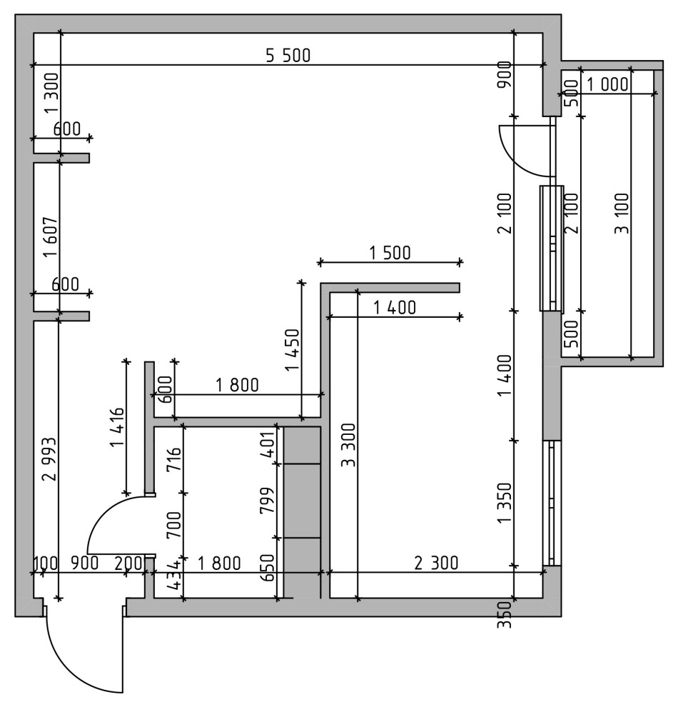Однушка для семейной пары