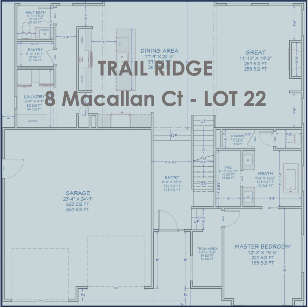 TRAIL RIDGE SUBDIVISION - 38 LOTS