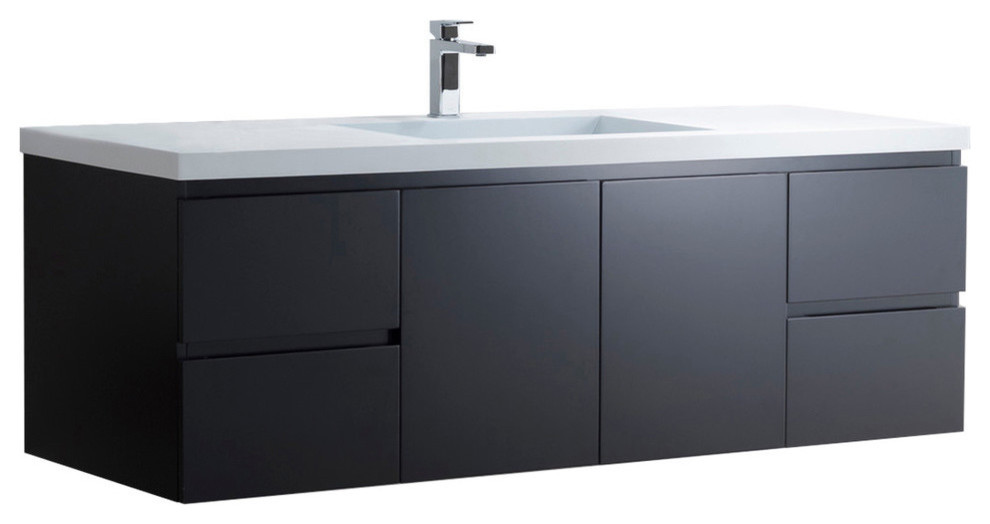 Vanity Adams 49 Single Infinity Sink Espresso