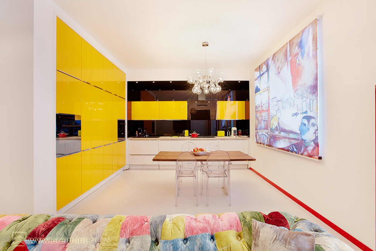 Дизайн и ремонт квартиры на ул.Талалихина — Разноцветное решение
