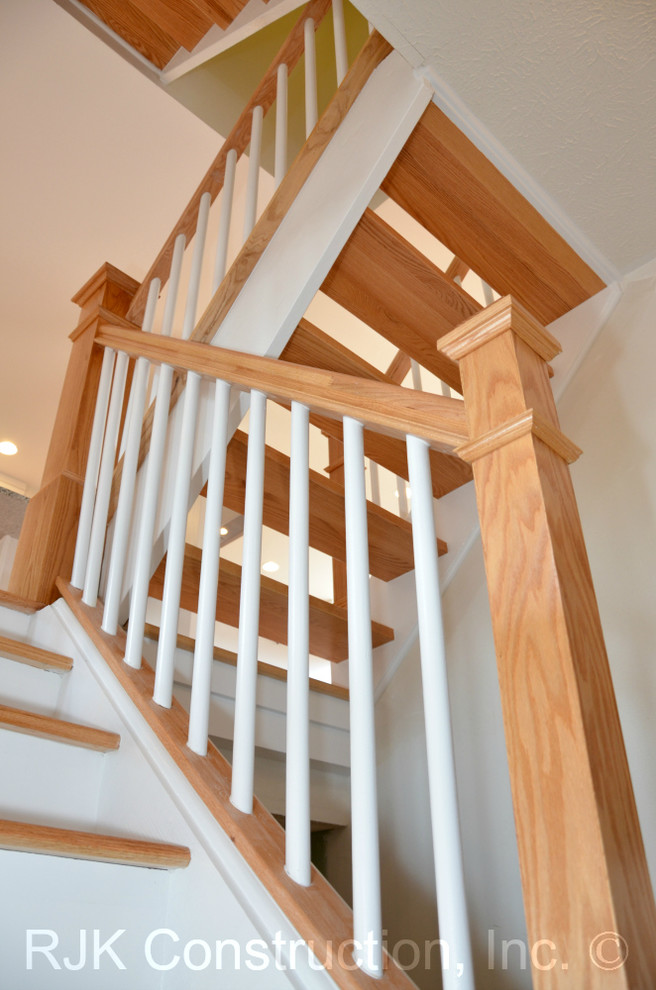 Inspiration for a transitional staircase remodel in DC Metro