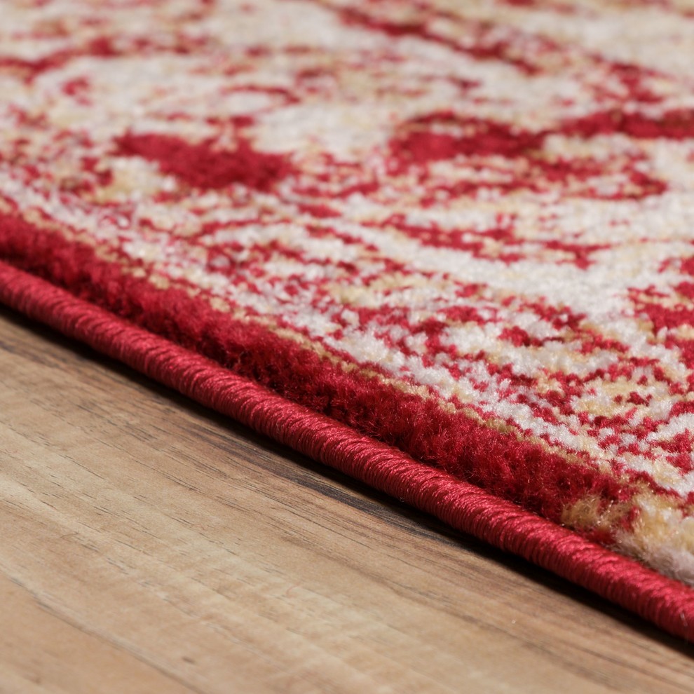 Well Woven Sydney Vintage Area Rug, Red, 7'10''x10'6"