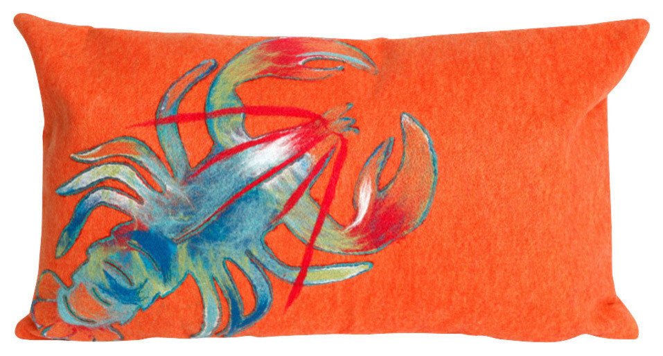 Visions II Lobster Pillow, 12"x20"