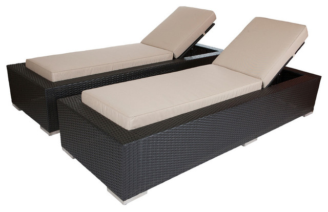 Ohana Chaise Lounge Set Tropical Outdoor Chaise Lounges By Ohana Depot