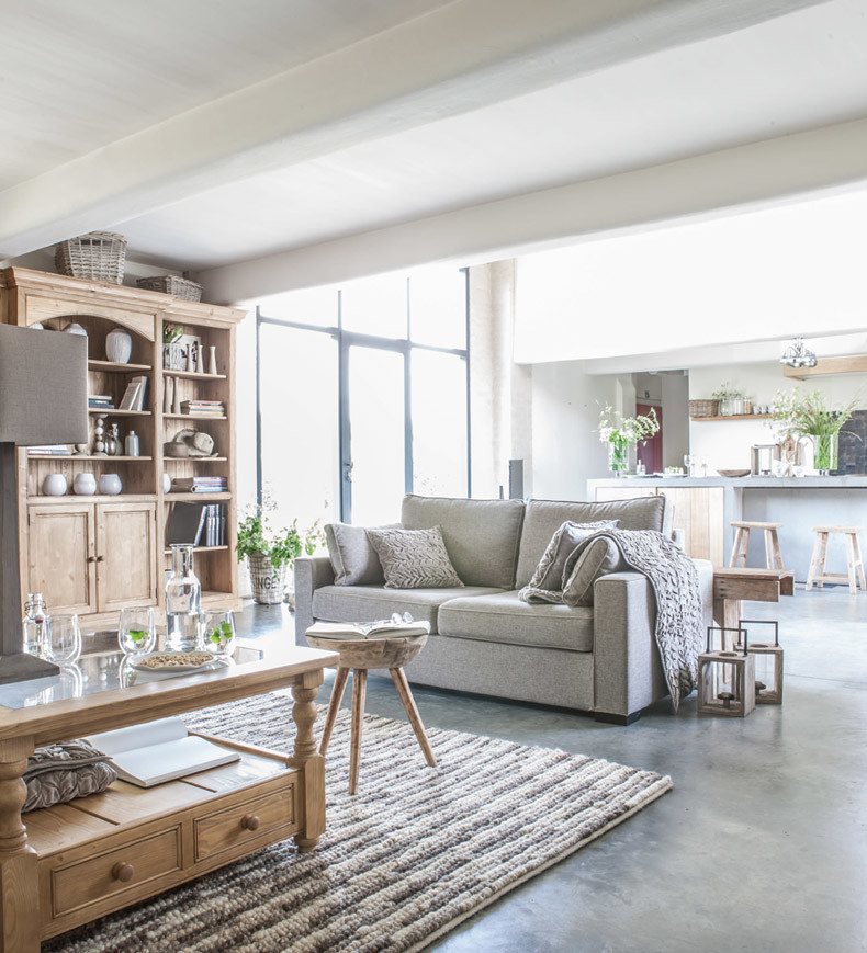 Design ideas for a country living room in Lille.
