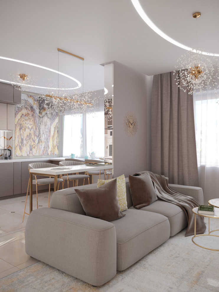 Светлая квартира в современном стиле