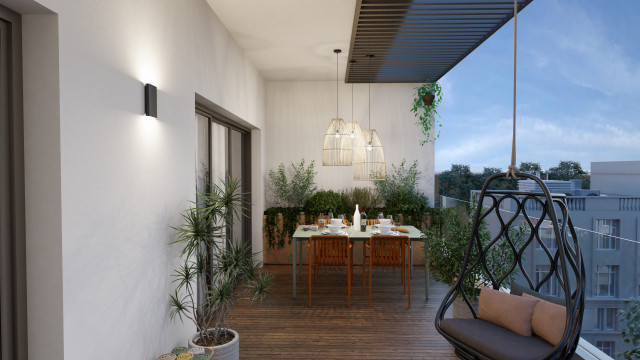 LOGGIA - BORDEAUX contemporary-balcony