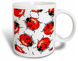 Ladybug Mug - Traditional - Mugs - by 3dRose L.L.C. | Houzz