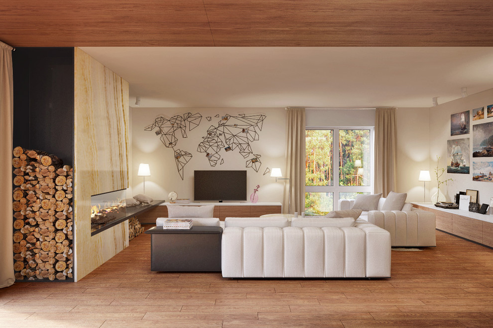 Дом в лесу для постоянного проживания.