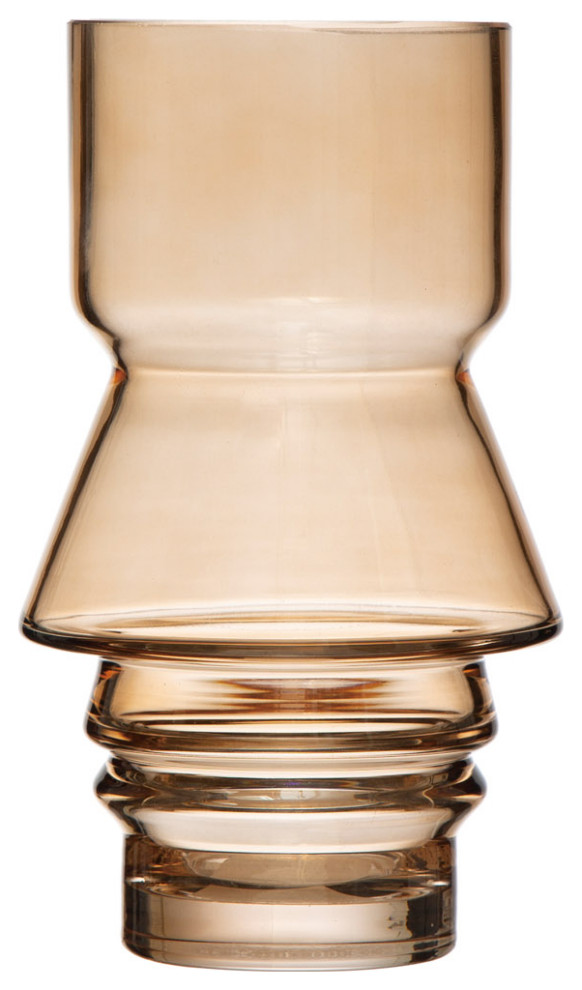 Glass Vase, Brown