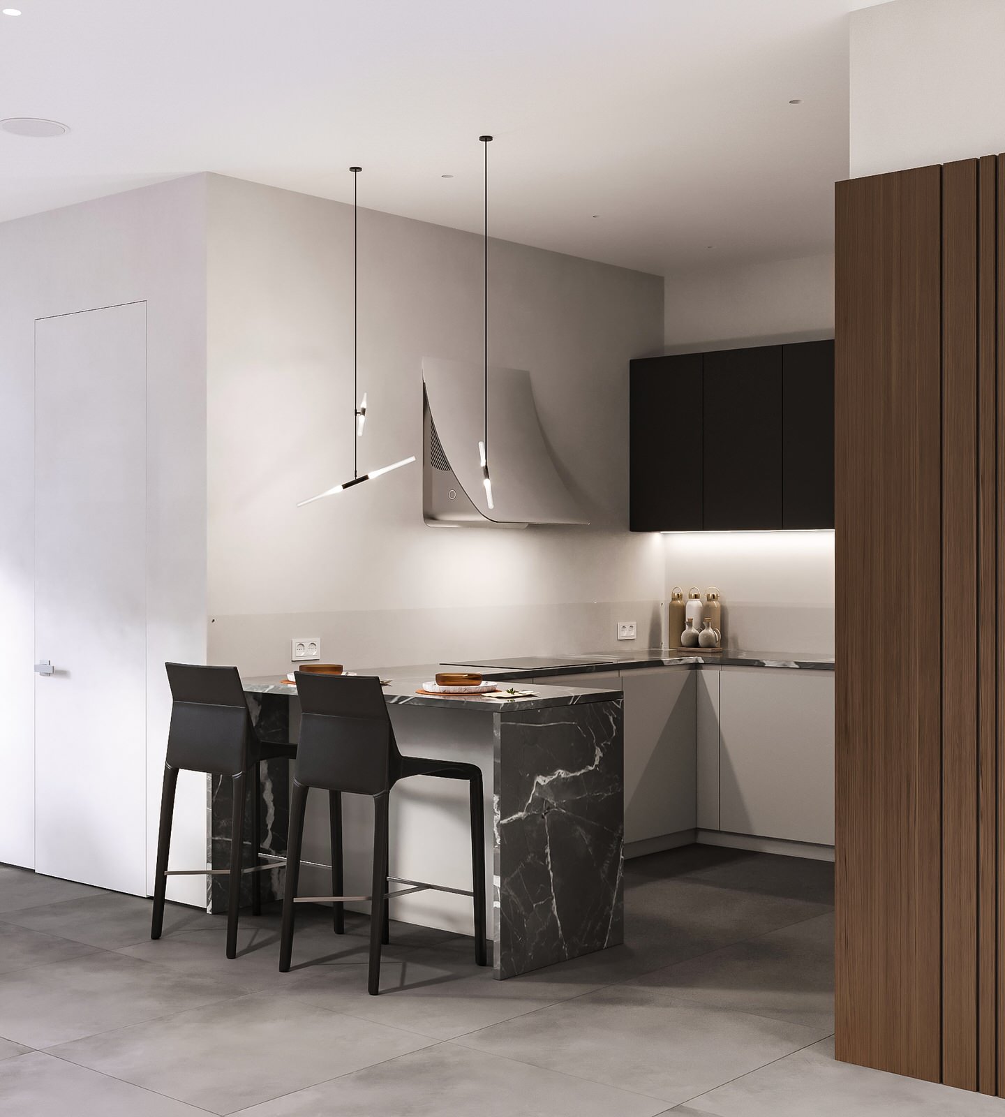 Дизайн-проект интерьера квартиры: кухня