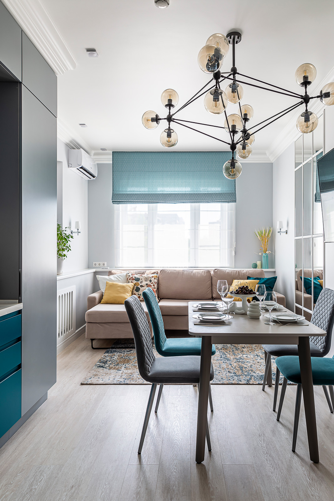 Реализованный проект трехкомнатной квартиры в жк "Рублевское предместье"