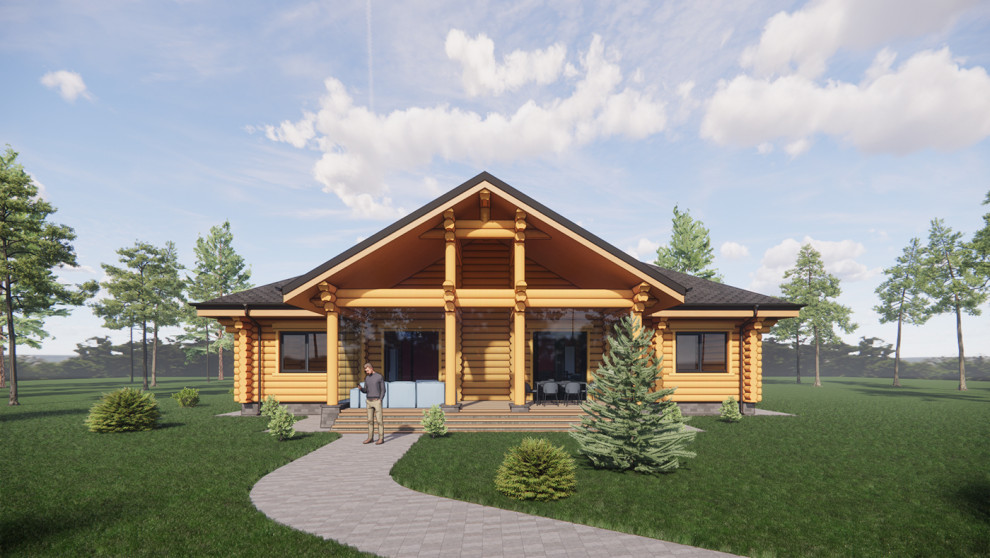 Дом из бревна п. Софрино г. Москва