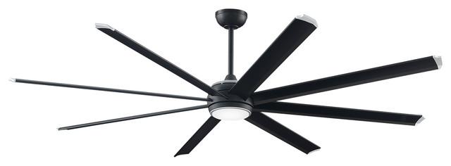 Stellar 84 Ceiling Fan Motor Only Black Silver Silver Black Tip Blade