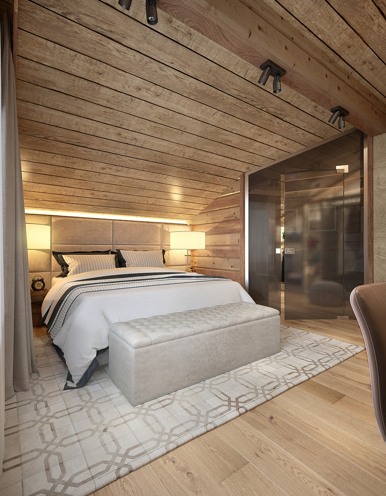 Интерьер дома из бруса