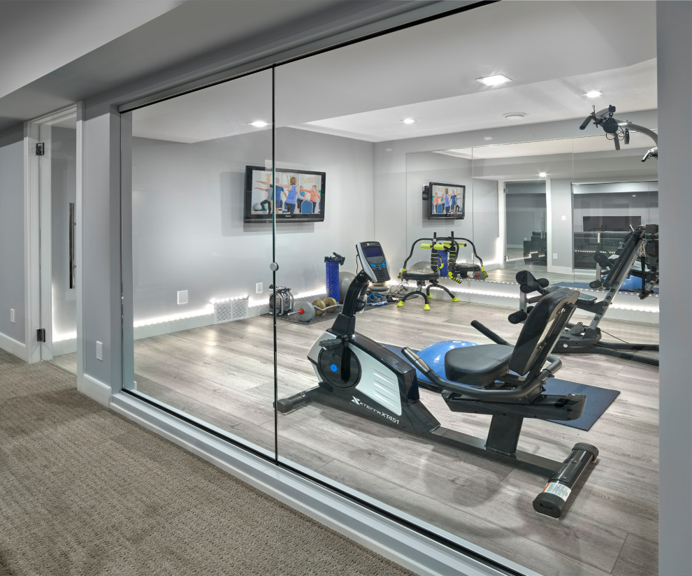 Home design - transitional home design idea in Edmonton